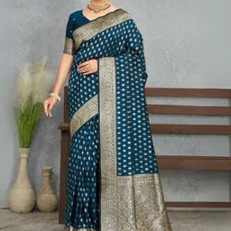 Kesudi Woven Design Zari Banarasi Saree image 4