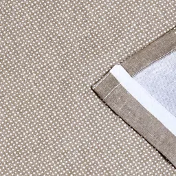 Home Centre Halo Modulus Brown & Cream Colored 2 Pieces Colourblocked Window Curtains image 4