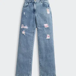 Tiny Girl Girls Straight Fit Mid-Rise Light Fade Stretchable Jeans-picture-18