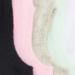 Camey Men Pack Of 5 Assorted Cotton Shoe-Liner Socks image 3