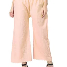 Thrifty Thread Women Embroidered Flared Knitted Ethnic Palazzos-picture-29