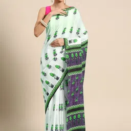 BUTA BUTI Floral Pure Cotton Saree-picture-23