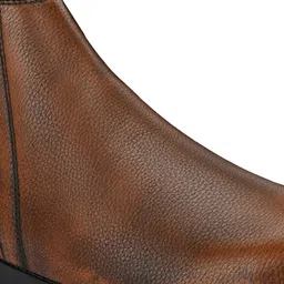 AfroJack Men Textured Round Toe Slip On Chelsea Boots image 3