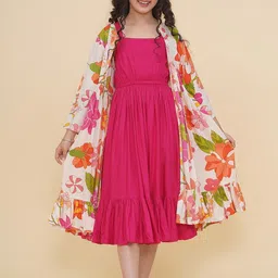 Bitiya by Bhama Floral Print Fit & Flare Maxi Dress-picture-17