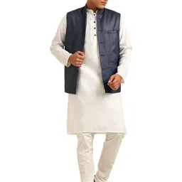 URBAN KANYA Men Regular Pure Cotton Kurta with Pyjamas-image-5
