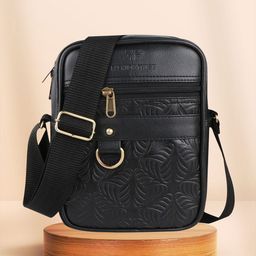 Fashion twist Unisex Textured Messenger Bag-picture-26