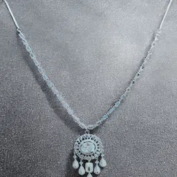 Anouk Rhodium-Plated Cubic Zirconia & Crystal Studded Jewellery Set image 3