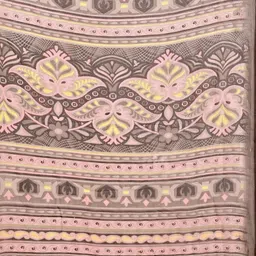 Leelavati Geometric Printed Pure Chiffon Saree image 4