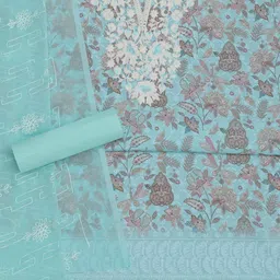 Soch Embroidered Pure Cotton Unstitched Dress Material image 3