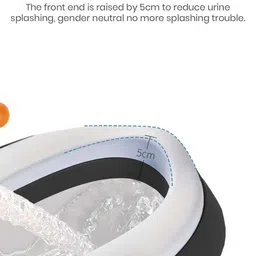 StarAndDaisy Kids Potty Training Seat - Black & Orange Colored image 3