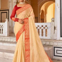 ASISA Checked Zari Silk Cotton Saree-picture-12