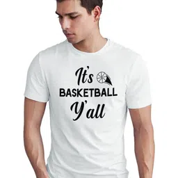 Seekbuylove Men Bio Finish Typography Printed Round Neck Pure Cotton T-shirt image 3