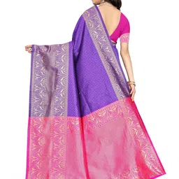 SAREEFLAME Woven Design Zari Pure Silk Banarasi Saree image 3