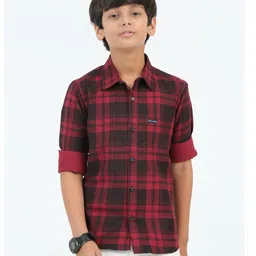 rocket science Boy's Cotton Blend Single Pocket Casual Shirt image 3