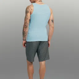 Uniplanet store Printed Scoop Neck Gym Vest UVM-NVR-LUK-BCK-SKBL-S image 5