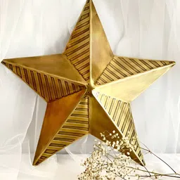 Timaya's Decor Bronze Toned Star Wall Decor-image-8
