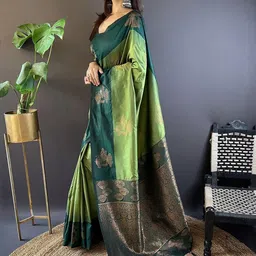 ELITE WEAVES Woven Design Zari Paithani Saree image 3
