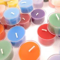 Aromatic Fables Yellow & Blue 12 pieces Tea Light Candle image 3