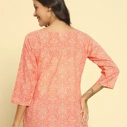 DIVINATION Women Bandhani Printed Kurta image 3
