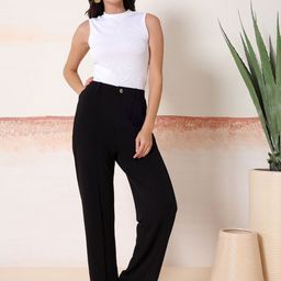 Kotty Relaxed-Fit Round Neck Crop-Top With Trousers Co-Ords-picture-8