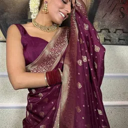 Shriyangan Ethnic Motifs Woven Design Zari Pure Silk Kanjeevaram Saree image 2