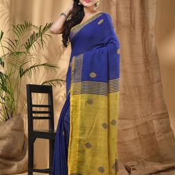 DESH BIDESH Woven Design Pure Cotton Handloom Khadi Saree-picture-29