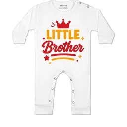 Arvesa Kids-Unisex White Cotton Rompers-picture-11