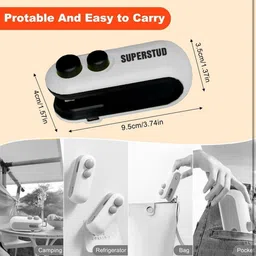 ablue clipper Portable Sealer for Coffee and Spice Bags Hand Held Heat Sealer image 2