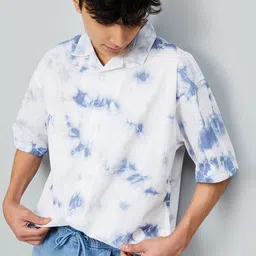 max Boys Abstract Printed Cuban Collar Cotton Casual Shirt-picture-11