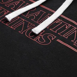 Campus Sutra Typography Printed Hooded Cotton Pullover Sweatshirt image 5