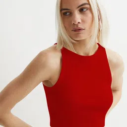 CILIMILI Women Pack of 2 Ribbed Tank Crop Top-image-5