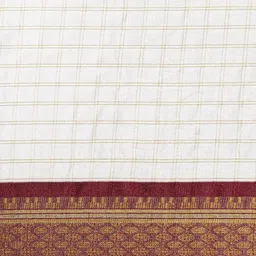 DIVASTRI Checked Zari Saree image 4