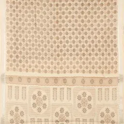 The Chennai Silks Floral Printed Woven Design Zari Border Kalyani Saree image 5