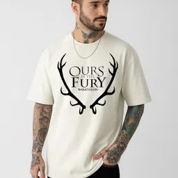 Be Crazy Men Typography Printed Oversized T-shirt-image-95