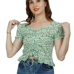 ZARISTAA Floral Printed Crop Top-picture-11