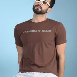 Crimsoune Club Men Printed Pockets Slim Fit T-shirt-picture-11