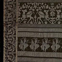 KALINI Bandhani Printed Chiffon Saree image 4