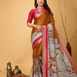 Rangtulika Ethnics Kalamkari Zari Saree-picture-37