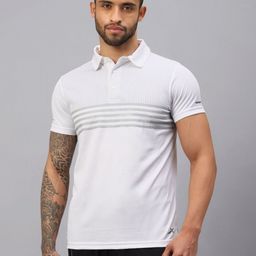 VECTOR X Men Striped Polo Collar T-Shirt-picture-8