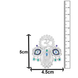 Mahi Silver-Toned Plated Alloy Lapel Pin Brooch image 2