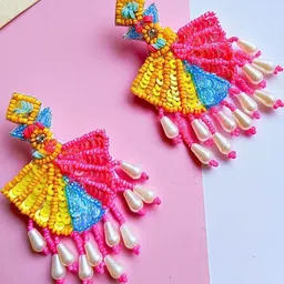 Tipsy closet Women Pink Jewellery Set image 4