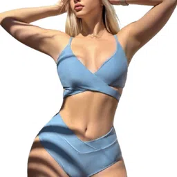 SAYAL CRATIO Shoulder Strap Swim Bikini Set image 4