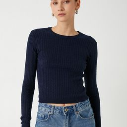 Koton Women Ribbed Pullover-picture-10