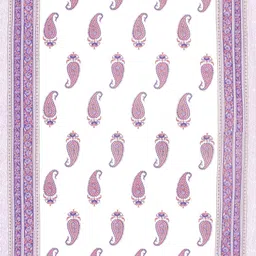 Salgia White 210 TC Single Bedsheet with 1 Pillow Covers image 3