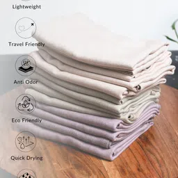 DEBAANS White 2 Pieces 250 GSM Hand Towels image 5