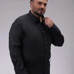 hardsoda by the indian garage co HARDSODA Men Spread Collar Solid  Formal Shirt image 3