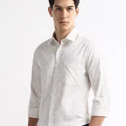 Arrow Men Windowpane Checks Checked Semiformal Shirt image 4