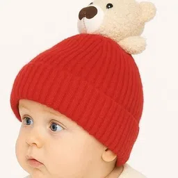 ketkar Unisex Kids Woollen Beanie image 4