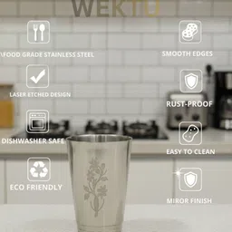 wektu (Pack of 6) 6pcpariglass059 Glass Set Water/Juice Glass image 3