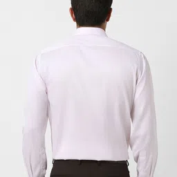 Van Heusen Men Regular Fit Spread Collar Textured Cotton Formal Shirt image 4